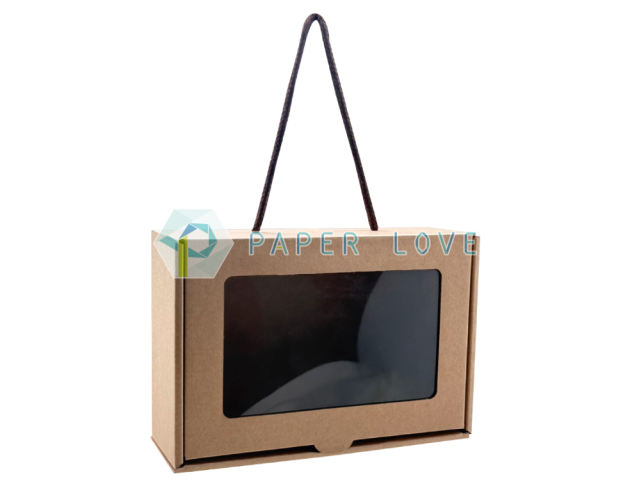 掀蓋式手提禮盒FH01<br>開貼窗