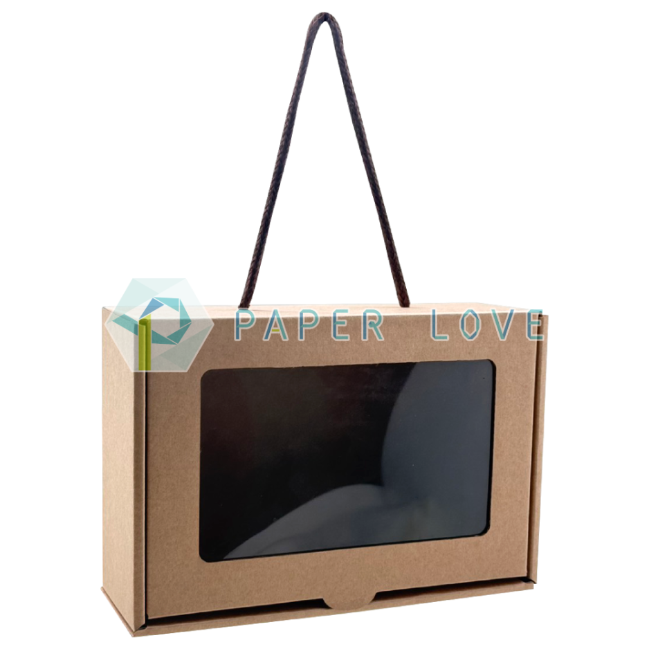 掀蓋式手提禮盒FH01<br>開貼窗